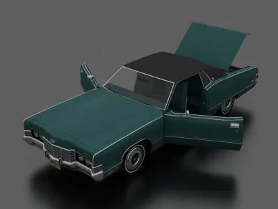 Marquis 2dr Hardtop 1971 Low-poly 3D model