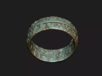 style oak design leaf gothic design royal basic gothic 3D print model