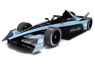 Gen3 Formula E Race Car Season 2022 - 2023 3D model