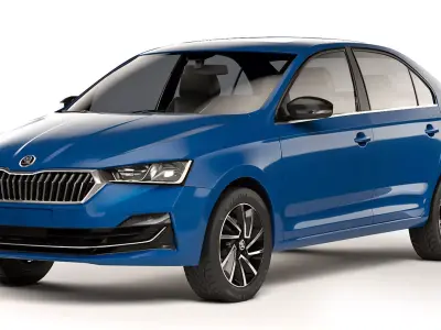 Skoda Rapid CN-spec sedan 2020 3D model
