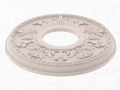 Classic Ceiling Medallion 18 3D model
