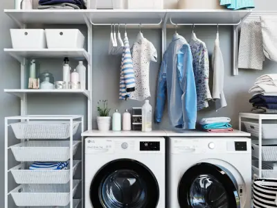 Laundry Set Ikea 1 3D model