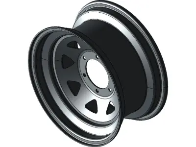 Suspensao Super ATV Low-poly 3D model