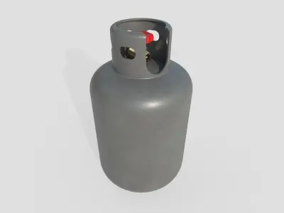 Gas Bottle M6 Low-poly 3D model