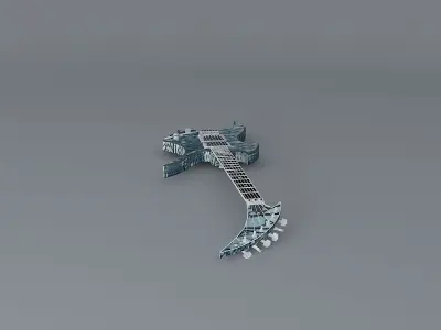 Ed Roman Rockingbird model guitar Free 3D model