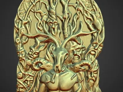 Pan Statue nordic inspired  3D print model