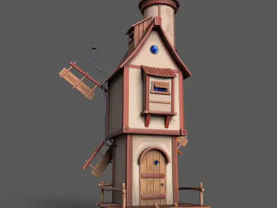 STYLIZED BUILDINGS  VOL3 Low-poly 3D model