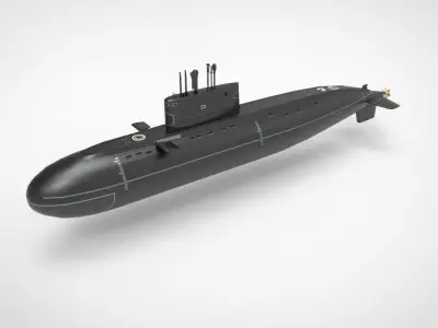 Project 877 Halibut Kilo Class submarine 3D model