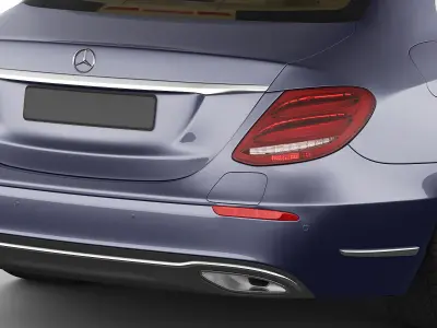 Mercedes E-class exclusive sedan hybrid 2017 3D model