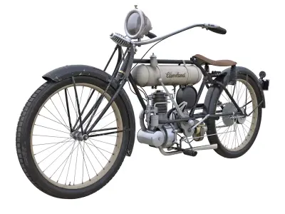 Motorcycle 1916 Cleveland Model 1-B 3D model