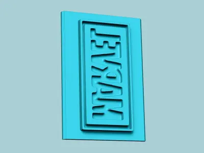Stamp 106 - Marvel Logo - Fondant Decoration Maker Toy 3D print model
