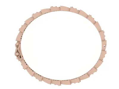 Bracelet 0035 - Snake 3D print model