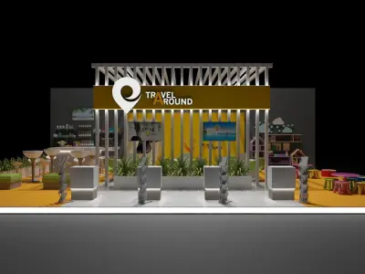 Stand Expo Travel 3D model