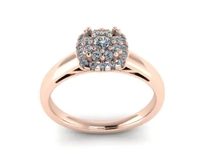Jewelry Diamond Ring  Free 3D print model