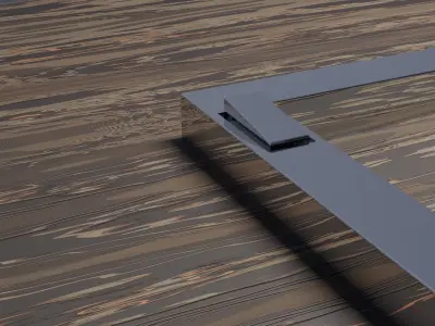 Luxury Bedside lamp Low-poly 3D model