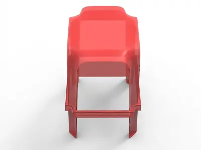 Ruba Bar Stool Low-poly 3D model