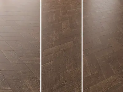 Parquet Oak Rotec Wildwood set 5 3D model