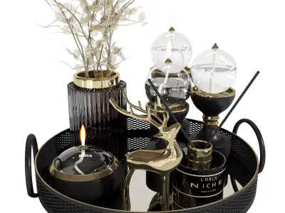Decorative set 5 3D model buy