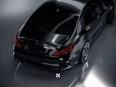 Mercedes Benz CLS 63s AMG - Fully Rigged Ready For Animation  3D model