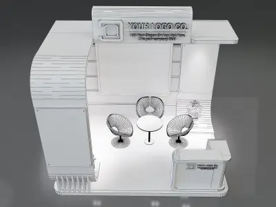Booth Exhibition Stand a659b  3D model
