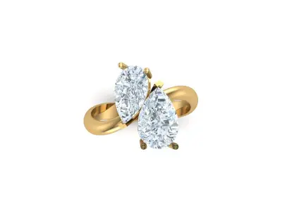 Solitare Women Diamond Ring 3D print model