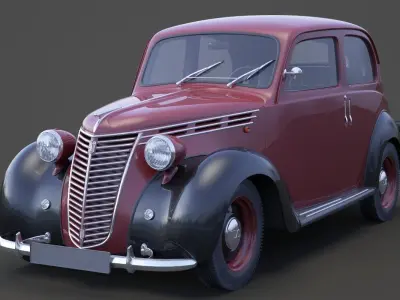 1949 Fiat 1100 B Berlina 3D model