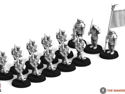 Universal Guard - Marching Infantry 3D print model