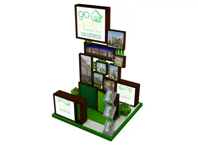 Booth Exhibition Stand a418b 3D model