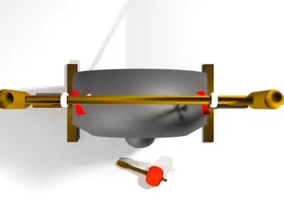 Musical Instrument Gong 3D model