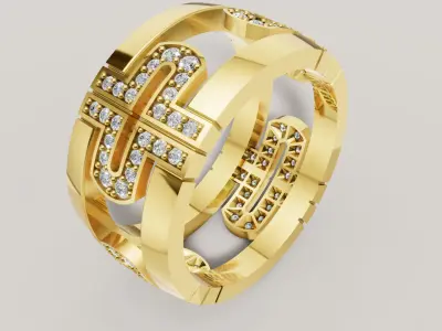 Bvlgari Ring 3D print model C 97 3D print model