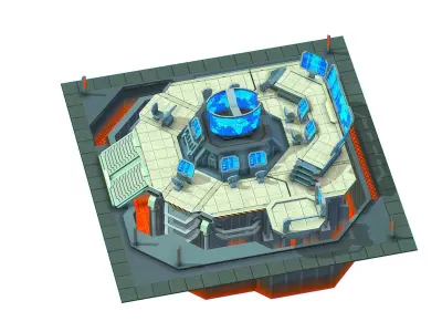 isometrical Missing Room Headquarters 2 Low-poly 3D model