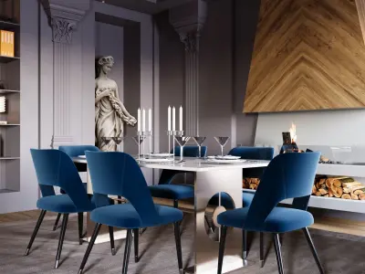 Interior - Diningroom - 101223 3D model