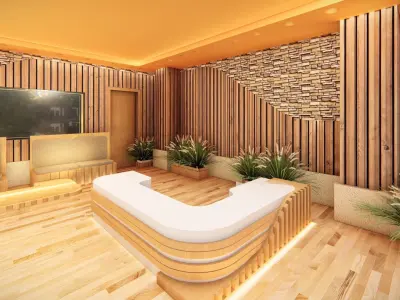 coffeshop reception 3D model