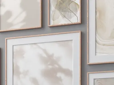 Photo Frames Set  90 3D model