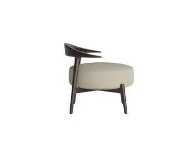 Macy Shearling Chair 3D model