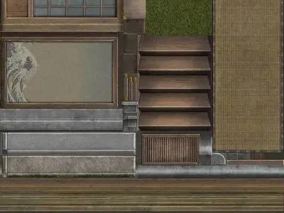 Samurai town of freefire 3D model