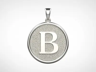 Pendant Letter B N31 3D print model