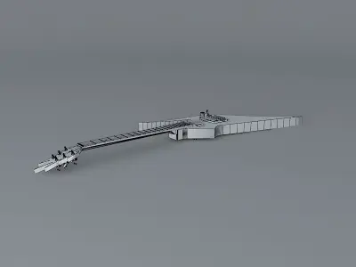 Aurora concept guitar Free 3D model