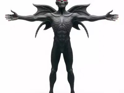 Demonic Entity Dark model pack Low-poly 3D model