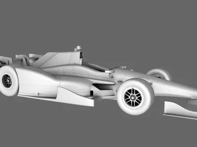 Dallara Open Wheel Car Honda 2015 Low-poly 3D model