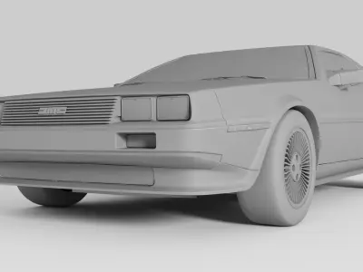DeLorean DMC-12 V8 3D model