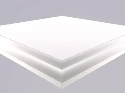 Chess Board Detailed In Silver 3D model