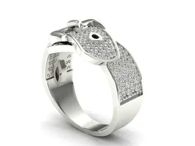 Ring-9640 engagement ring gold 3D print model