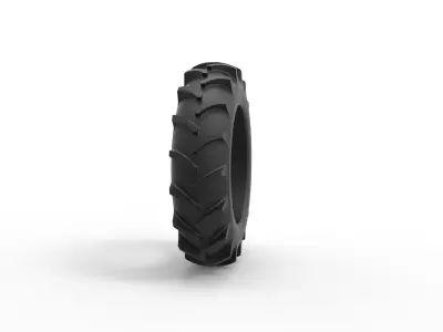 Tractor tire 33 Scale 1 to 25 3D print model