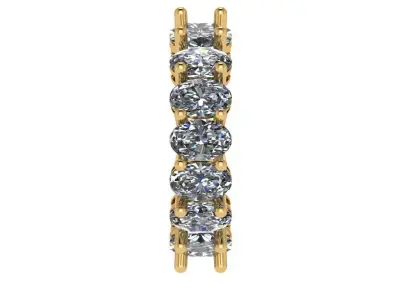 oval eternity band  3D print model