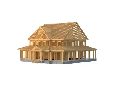 House Framework Construction 3D model
