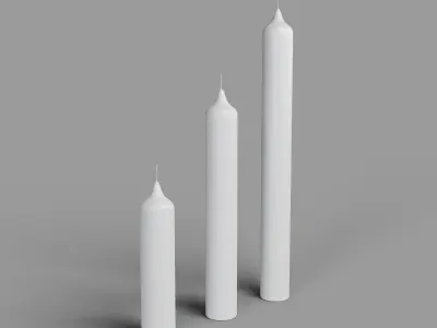 Candle Stick Set 3D model