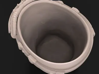 Skull penholder Biker vol1B 3D print model