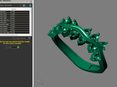 Rings for Women Womens Rings Stone Ring Ready STL 3DM Models  3D print model 3