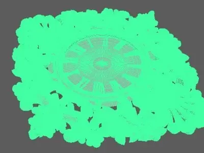 clock ornate 3D model